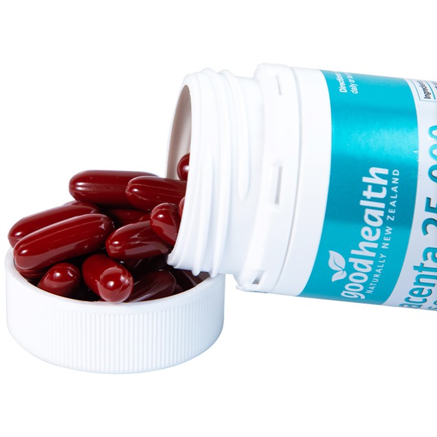 Viên uống nhau thai cừu Placenta 25000 Good Health hỗ trợ làm đẹp da, chống oxy hóa (60 viên)