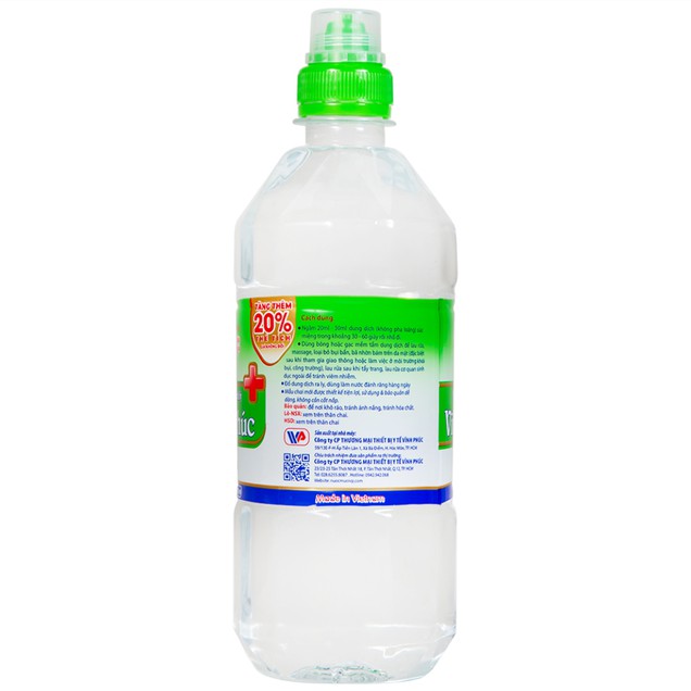 Nước muối Natri Clorid 0.9 Vĩnh Phúc Smiles làm sạch răng, khử mùi hôi khoang miệng (600ml)
