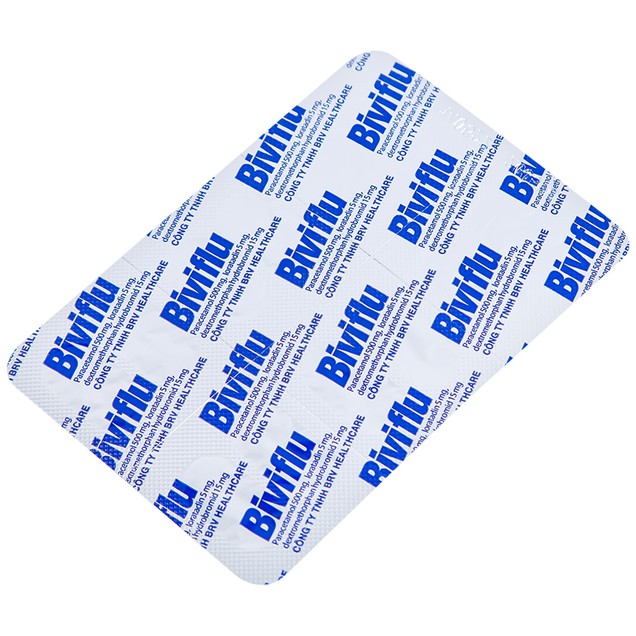 Thuốc Biviflu BRV điều trị các triệu chứng cảm cúm (120 viên)