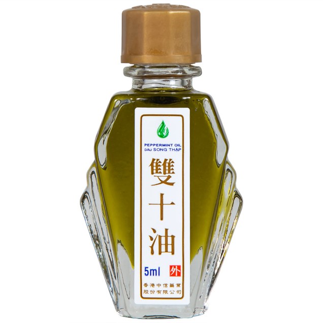 Dầu Song Thập Peppermint Hong Kong Zung Seon hỗ trợ điều trị cảm lạnh, nghẹt mũi (5ml)