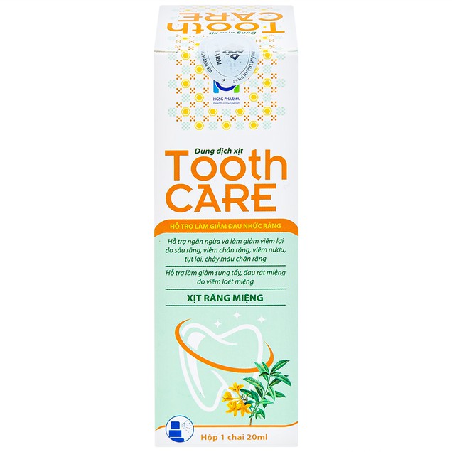 Dung dịch xịt Tooth Care giảm đau nhức răng, viêm nướu (20ml)
