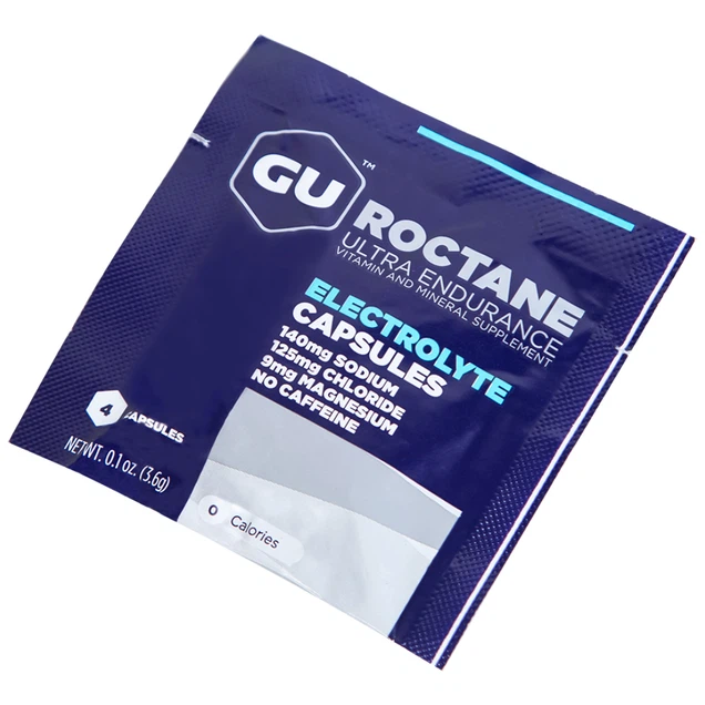 Viên muối điện giải Gu Roctane Electrolyte Capsule hỗ trợ bổ sung chất điện giải (4 viên)