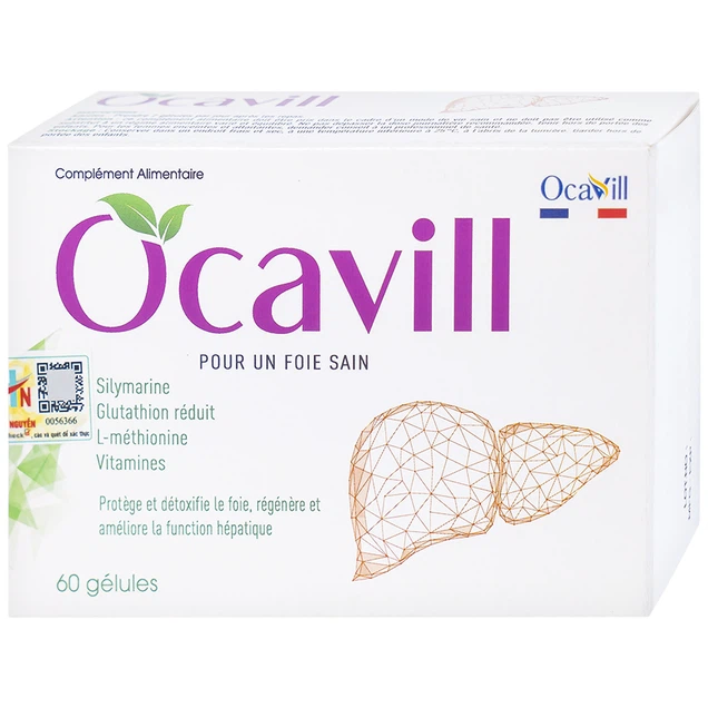 Viên uống Ocavill hỗ trợ tăng cường chức năng gan, giải độc gan, bảo vệ gan (60 viên)