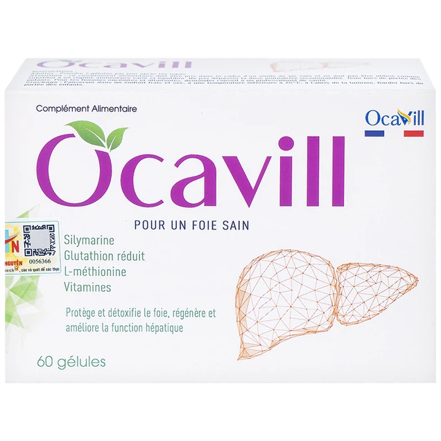 Viên uống Ocavill hỗ trợ tăng cường chức năng gan, giải độc gan, bảo vệ gan (60 viên)