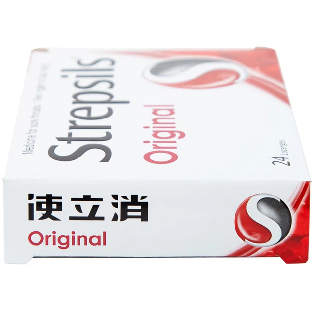 Viên ngậm Strepsils Original Reckitt đỏ điều trị đau họng (24 viên)