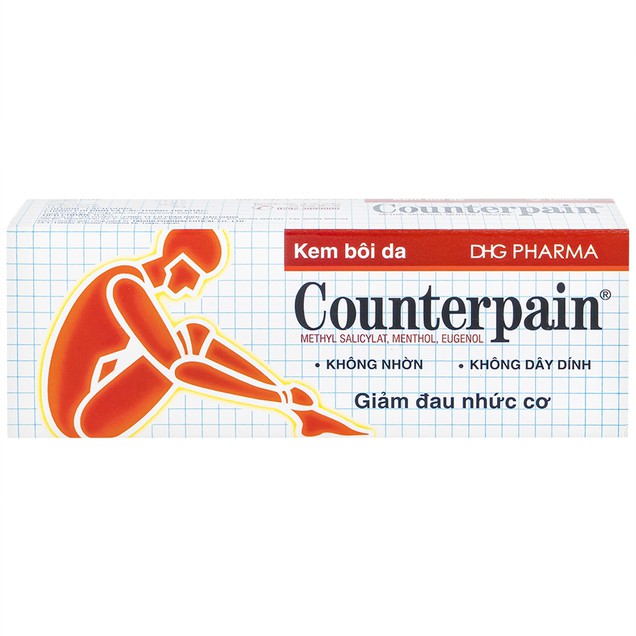 Thuốc bôi Counterpain DHG hỗ trợ giảm đau trong các trường hợp đau cơ, bong gân (30g)
