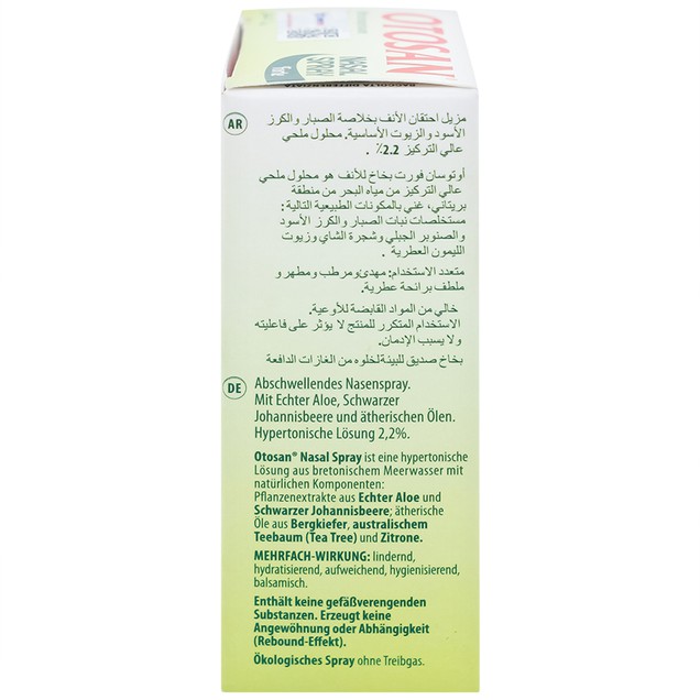 Dung dịch xịt mũi người lớn Otosan Nasal Spray Forte hỗ trợ điều trị viêm mũi, viêm xoang (30ml)