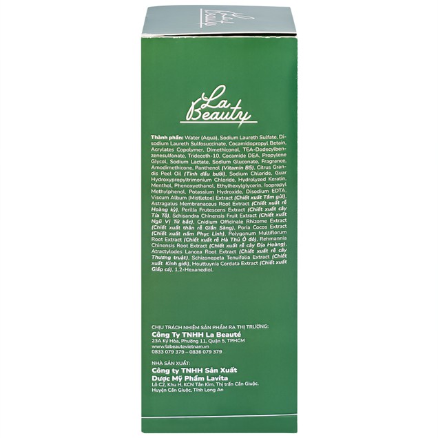 Dầu gội thảo dược La Beauty giúp dưỡng tóc suôn mượt, phục hồi tóc chuyên sâu (300ml)