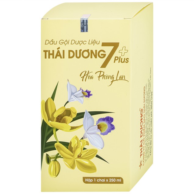 Dầu gội dược liệu Thái Dương 7 Plus Hoa Phong Lan trị ngứa, rụng tóc (250ml)