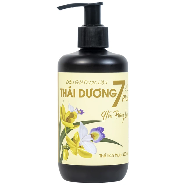 Dầu gội dược liệu Thái Dương 7 Plus Hoa Phong Lan trị ngứa, rụng tóc (250ml)