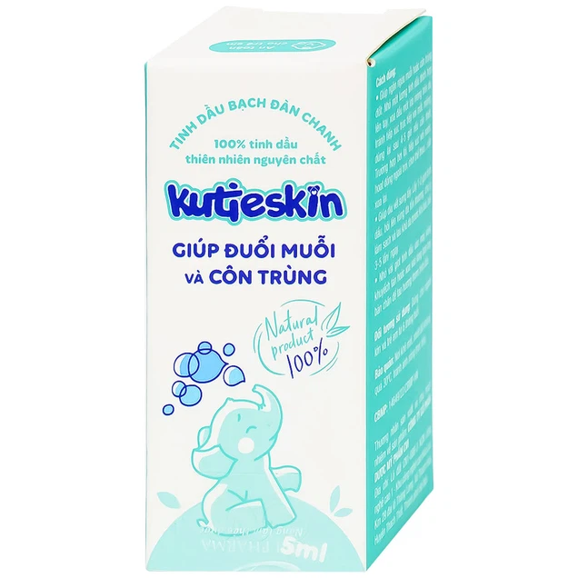 Tinh dầu bạch đàn chanh Kutieskin giúp đuổi muỗi và côn trùng (5ml)