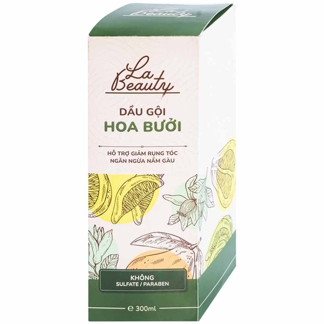 Dầu gội hoa bưởi La Beauty hỗ trợ giảm gãy rụng, kích thích mọc tóc (300ml)