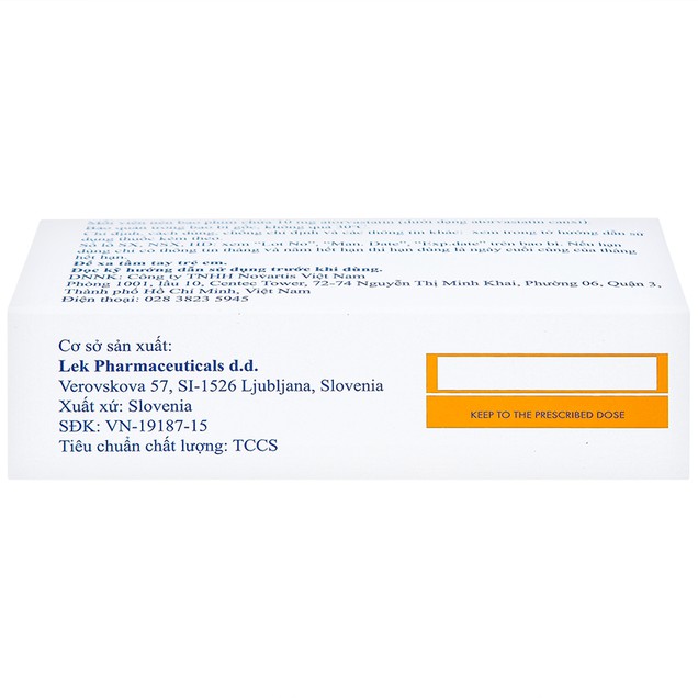 Thuốc Rotacor 10mg Sandoz hỗ trợ chế độ ăn kiêng (3 vỉ x 10 viên)