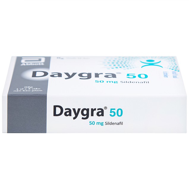 Thuốc Daygra 50mg Abbott điều trị rối loạn cương dương (1 vỉ x 4 viên)