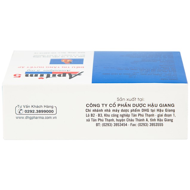 Thuốc Apitim 5mg DHG điều trị tăng huyết áp (3 vỉ x 10 viên)