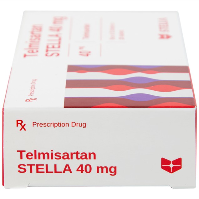 Thuốc Telmisartan Stella 40mg điều trị, phòng ngừa bệnh tim mạch (3 vỉ x 10 viên)