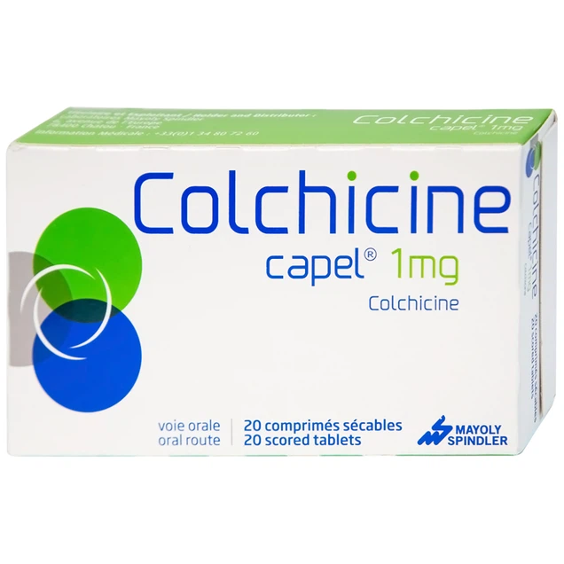 Thuốc Colchicine Capel 1mg Captek phòng ngừa và điều trị bệnh gút (20 viên)