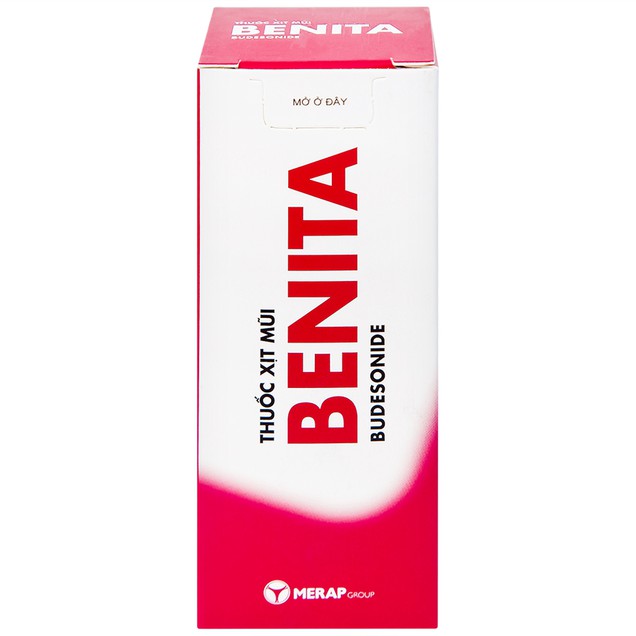 Thuốc xịt mũi Benita Merap điều trị viêm mũi dị ứng (120 liều)