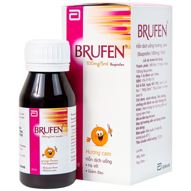 Thuốc Brufen Abbott hỗ trợ giảm đau và hạ sốt ở trẻ em (60ml)