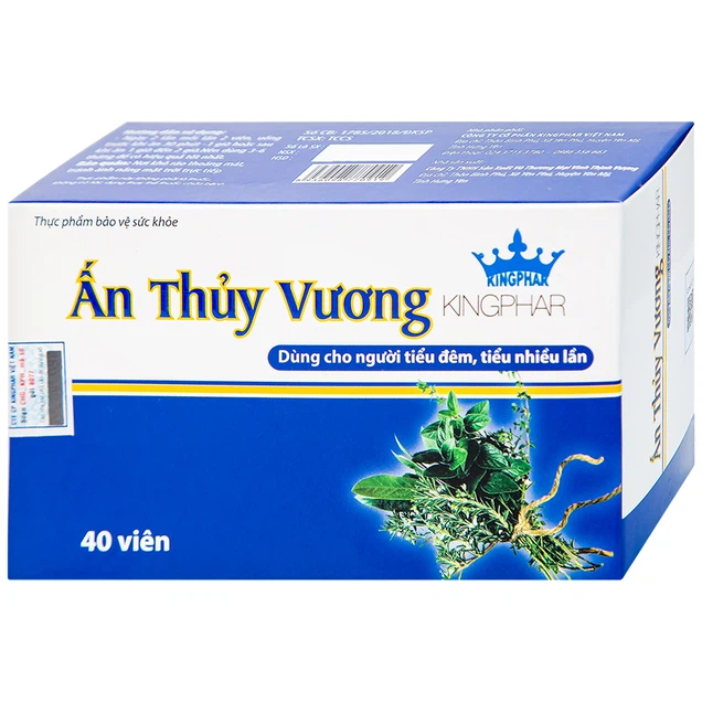 Viên uống Ấn Thủy Vương Kingphar dùng cho người tiểu đêm, tiểu nhiều lần (40 viên)