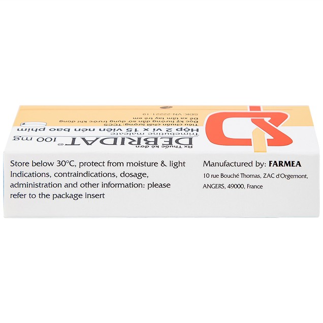 Thuốc Debridat 100mg Pfizer điều trị triệu chứng đau đường tiêu hóa (30 viên)