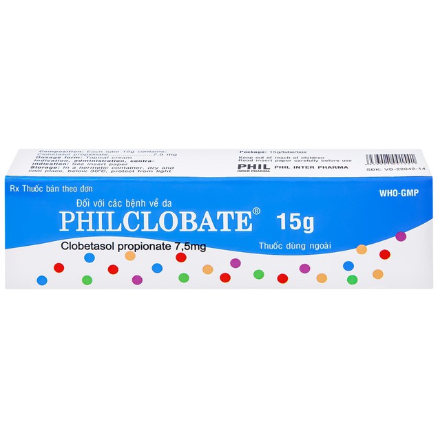 Thuốc mỡ Phil Clobate điều trị viêm da, chàm (15g)