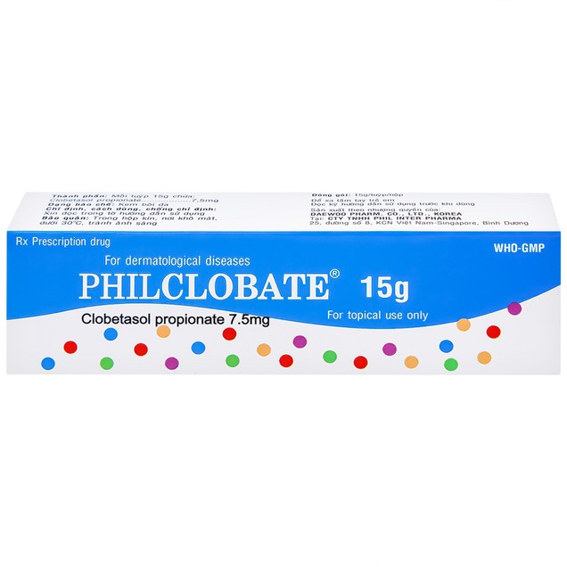 Thuốc mỡ Phil Clobate điều trị viêm da, chàm (15g)
