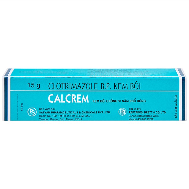 Kem bôi Calcrem 15g điều trị nấm da 