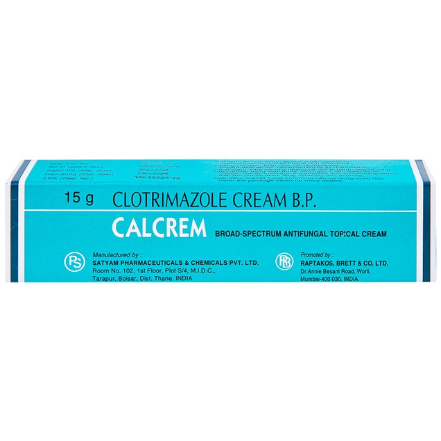 Kem bôi Calcrem 15g điều trị nấm da 