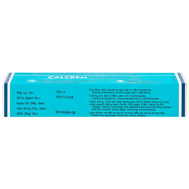 Kem bôi Calcrem 15g điều trị nấm da 