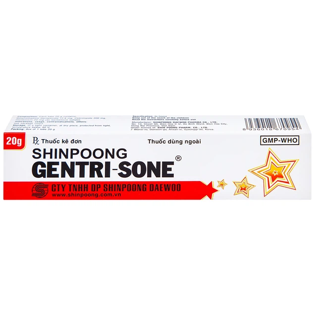 Thuốc Gentrisone ShinPoong Deawoo điều trị viêm da dị ứng (20g)