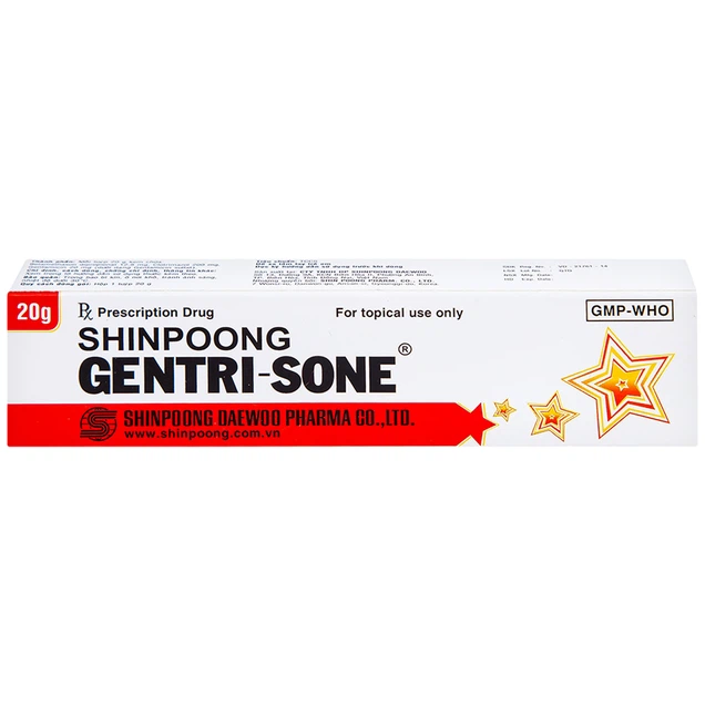 Thuốc Gentrisone ShinPoong Deawoo điều trị viêm da dị ứng (20g)