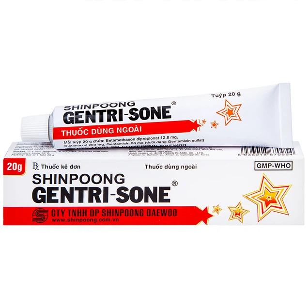 Thuốc Gentrisone ShinPoong Deawoo điều trị viêm da dị ứng (20g)
