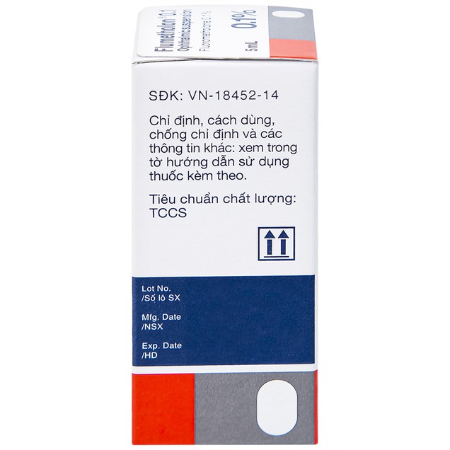 Thuốc nhỏ mắt Flumetholon 0.1% Santen điều trị viêm bờ mi, viêm kết mạc (5ml)