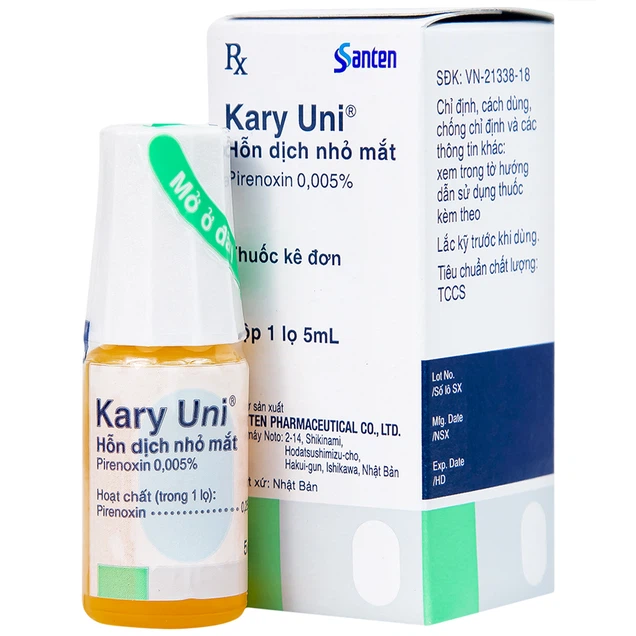 Thuốc nhỏ mắt Kary Uni Santen điều trị đục thủy tinh thể (5ml)