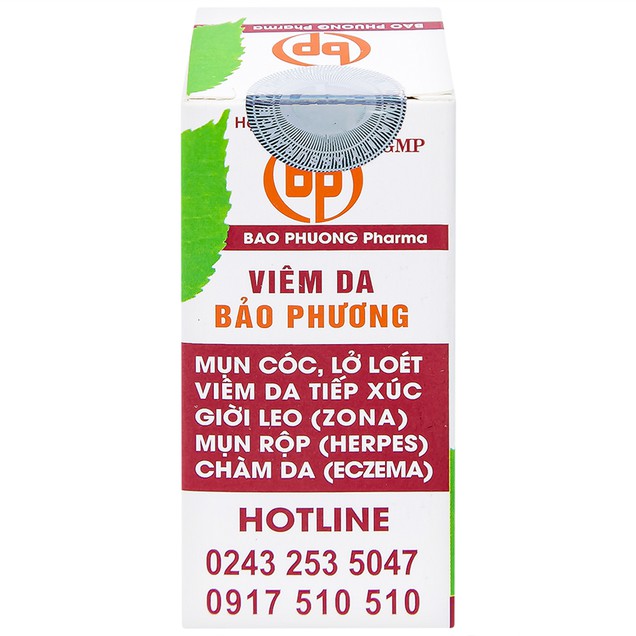 Thuốc Viêm Da Bảo Phương điều trị chàm, viêm da tiếp xúc, giời leo (8ml)