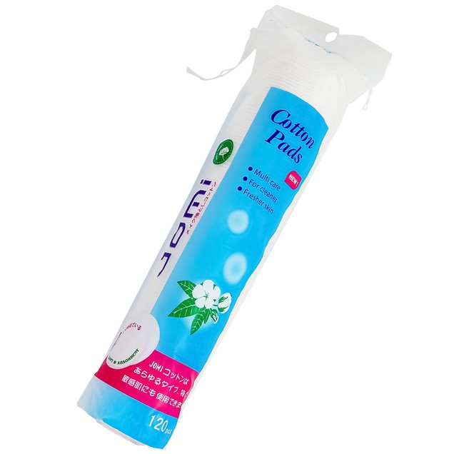 Bông tẩy trang Jomi siêu thấm, siêu mịn (120 miếng)
