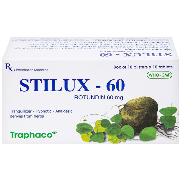 Thuốc Stilux-60 Traphaco giúp an thần gây ngủ với liều thấp (10 vỉ x 10 viên)