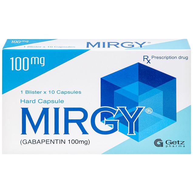 Thuốc Mirgy 100mg Getz điều trị đau thần kinh, động kinh (10 viên)
