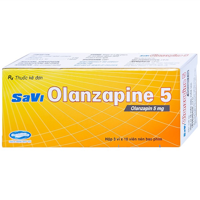 Thuốc Savi Olanzapine 5mg điều trị tâm thần phân liệt (3 vỉ x 10 viên)
