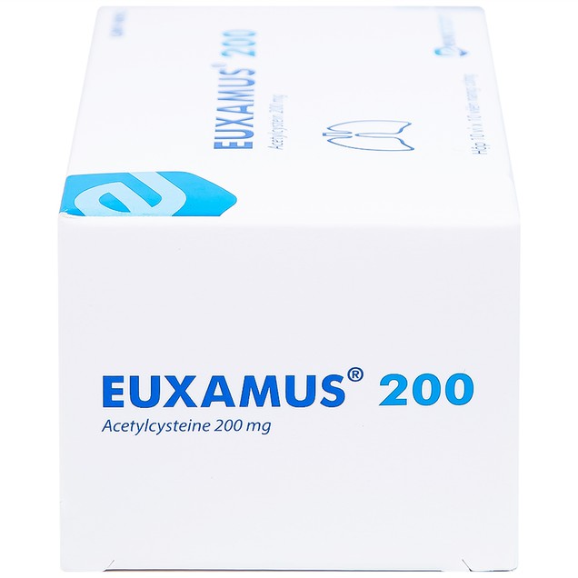 Thuốc Euxamus 200mg Euvipharm hỗ trợ tiêu chất nhầy, giải độc paracetamol (100 viên)