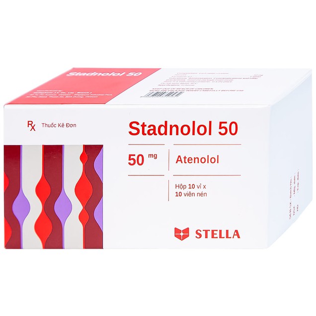 Thuốc Stadnolol 50mg Stella điều trị tăng huyết áp (10 vỉ x 10 viên)