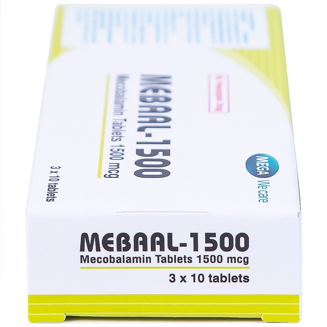 Thuốc Mebaal 1500mcg Windlas Biotech điều trị bệnh lý thần kinh ngoại biên (3 vỉ x 10 viên)