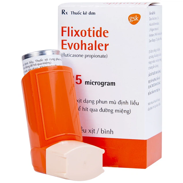 Thuốc Flixotide 125mcg GSK điều trị hen suyễn (120 liều)