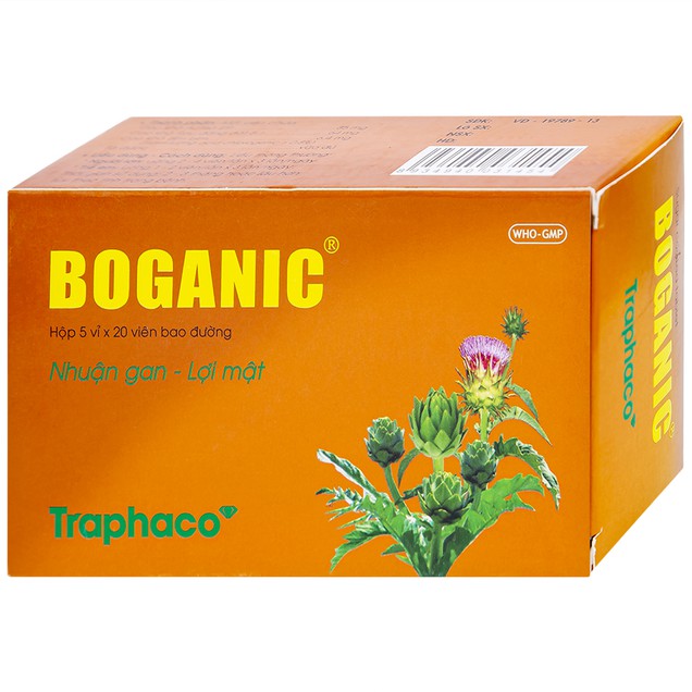 Thuốc Boganic Traphaco hỗ trợ điều trị suy giảm chức năng gan (5 vỉ x 20 viên)