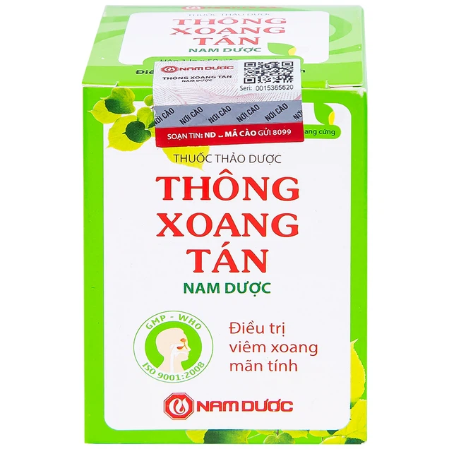 Thuốc Thông Xoang Tán Nam Dược hỗ trợ điều trị viêm xoang (50 viên)