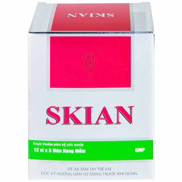Viên uống Skian Medisun giúp chống oxy hóa, tăng cường sức khỏe cho da (60 viên)