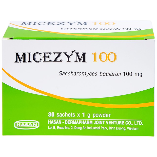 Thuốc Micezym 100mg Hasan điều trị tiêu chảy (30 gói x 1g)