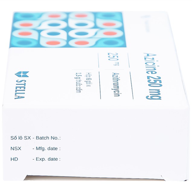 Thuốc Azicine 250mg Stella điều trị nhiễm khuẩn (6 gói)