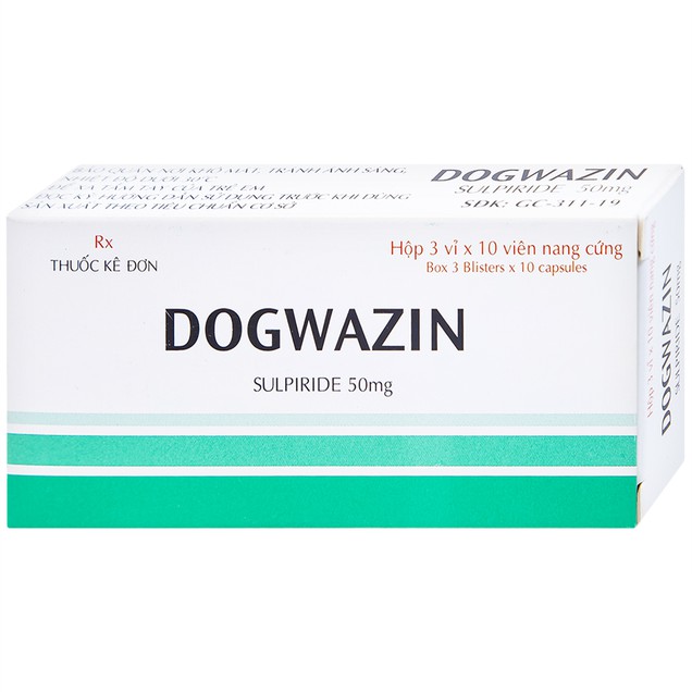 Thuốc Dogwazin 50mg Thành Nam điều trị tâm thần phân liệt (3 vỉ x 10 viên)
